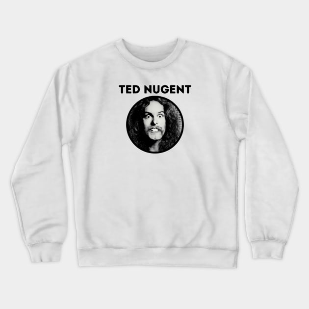 ted nugent || dark Crewneck Sweatshirt by claudia awes